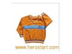 Boy′s Football Jacquard Sweater with Flag (KX-B51)图1