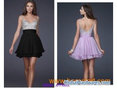 Fashion Mini Beads Short Dress (SH-423)图1