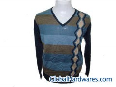 DIAMOND&INTARSIA Sweater图1