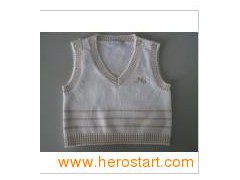Baby′s Knitted Vest, Cotton Sweater (SFY-A046)图1
