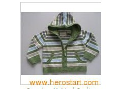 Baby′s Cotton Sweater, Knitted Cardigan, Long Sleeve (SFY-A070)图1