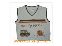 Baby′s Lovely Vest, Cotton/Ramie Sweater (SFY-A096)图1