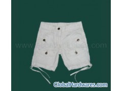 Childrens' white twill shorts图1