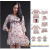 Women′s V Neck Pretty Dress (A88070)