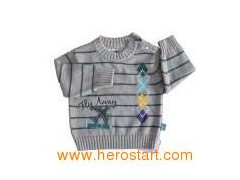 100% Cotton Children′s Pullover With Stripes (KX-CB16)图1
