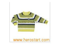 Kid′s Striped Long-Sleeve Sweater (KX-B58)图1