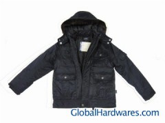 Black warm jacket图1