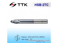 HSS 2-Flute Ball End Mill图1