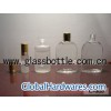 Clear and frosted classic perfume bottle
