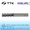 Super Micro Grain Carbide 4-Flute End Mill Long Flute