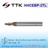 Ultra Fine Micro Grain Carbide 2-Flute Ball End Mill Long Shank