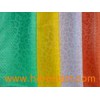Soft Green / Yellow / Red Imitation Leather Fabric