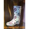 OEM / ODM Printing Flower Rubber Half Rain Boots For Ladies