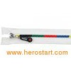 Nickel Free #5 Nylon Decorative Rainbow Teeth Zippers For C