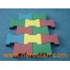 55mm Thickness Playground Rubber Floor Tile , Rubber dog bo