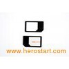 1.5 x 2.5cm 3FF To 2FF Nano SIM Adapter For IPhone 4S / Nor