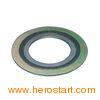 Titanium / Steel Flat Metal Gasket , Spiral Wound Metallic