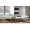 Living Room White Italian Leather Couch, Modern Leather Sof