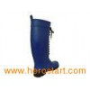 Lace Up Rubber Rain Boot