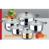 ss 410 Kitchen Stainless Steel Cookware Sets with Body Thic