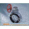 Gear operation thermoplastic butterfly valve, 1.0Mpa,1~24,