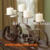 wrought iron candle holders-Qi