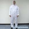 Nonwoven Hooded Coveralls in Green Color, Available in Customized Weights