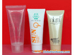 Cosmetic plastic tube, 50mm diameter tube with flip cap