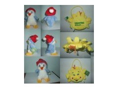 Penguin Plush Toy and Sun Plush Bag-Toy
